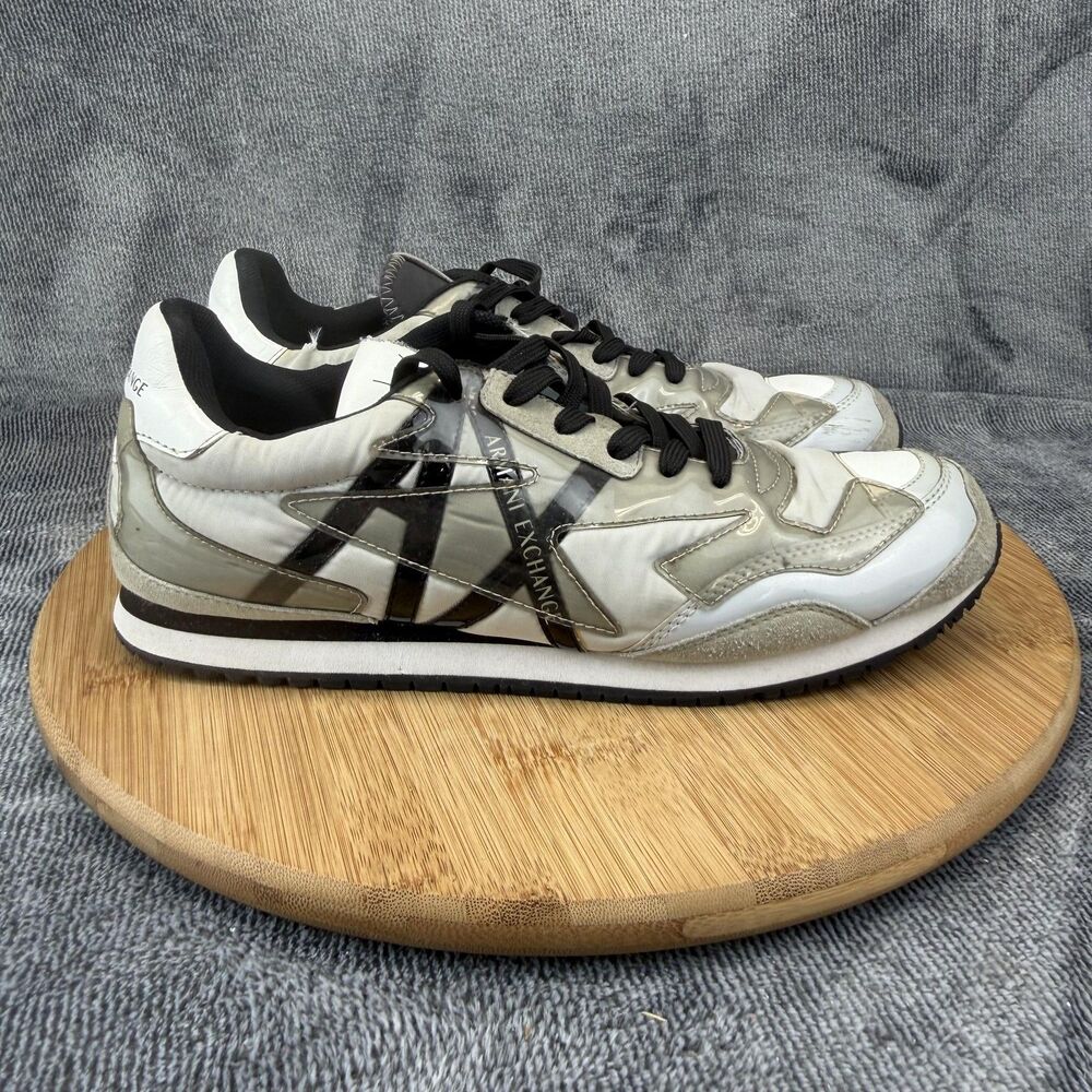 Armani Exchange Shoes Womens Size 9 White Colorblock Sneakers XDX052 XV357